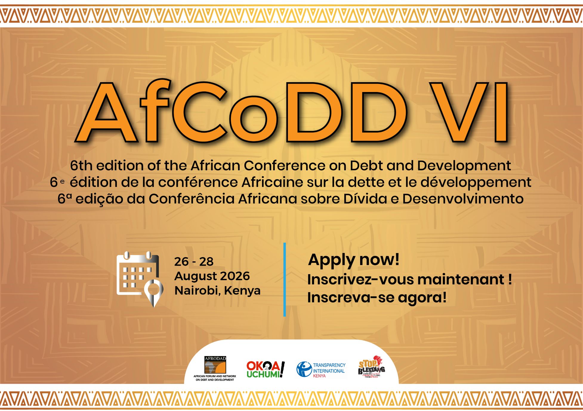AfCoDD VI Registration
